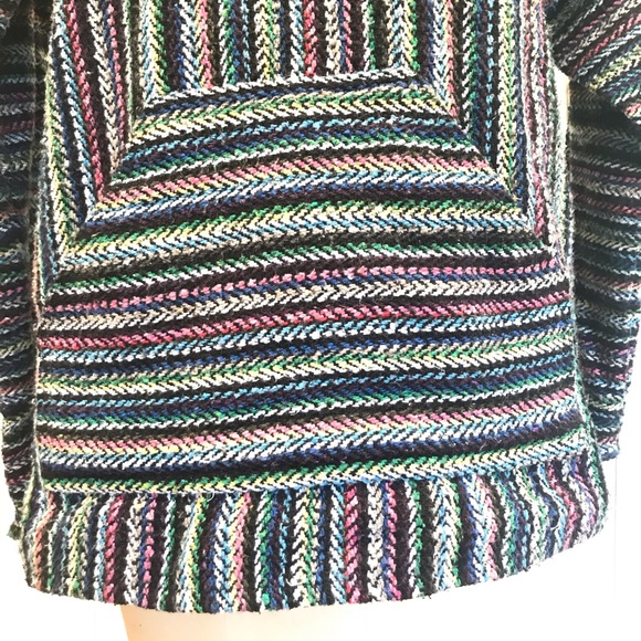 Earth Ragz hoodie “drug rug” blanket sweater - S - Picture 6 of 11